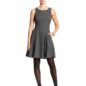 Banana Republic Charcoal Sleeveless Mini Dress